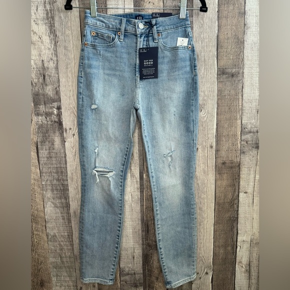 Gap High Rise Curvy True Skinny Ankle Jean Stretch - Picture 1 of 6